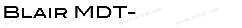 Blair MDT字体转换